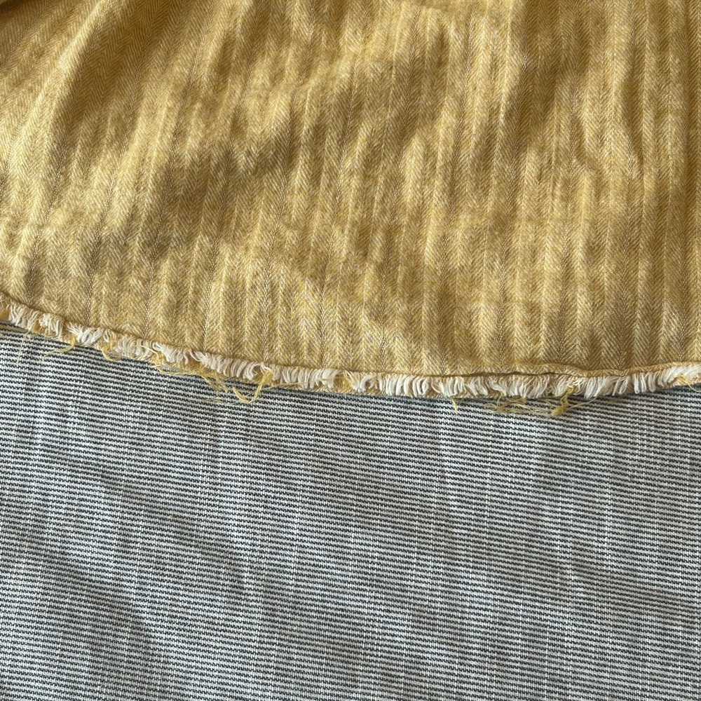 Free People We The Free Women's Sand Dune Cotton Henley Small Mustard Yellow - Picture 5 of 6